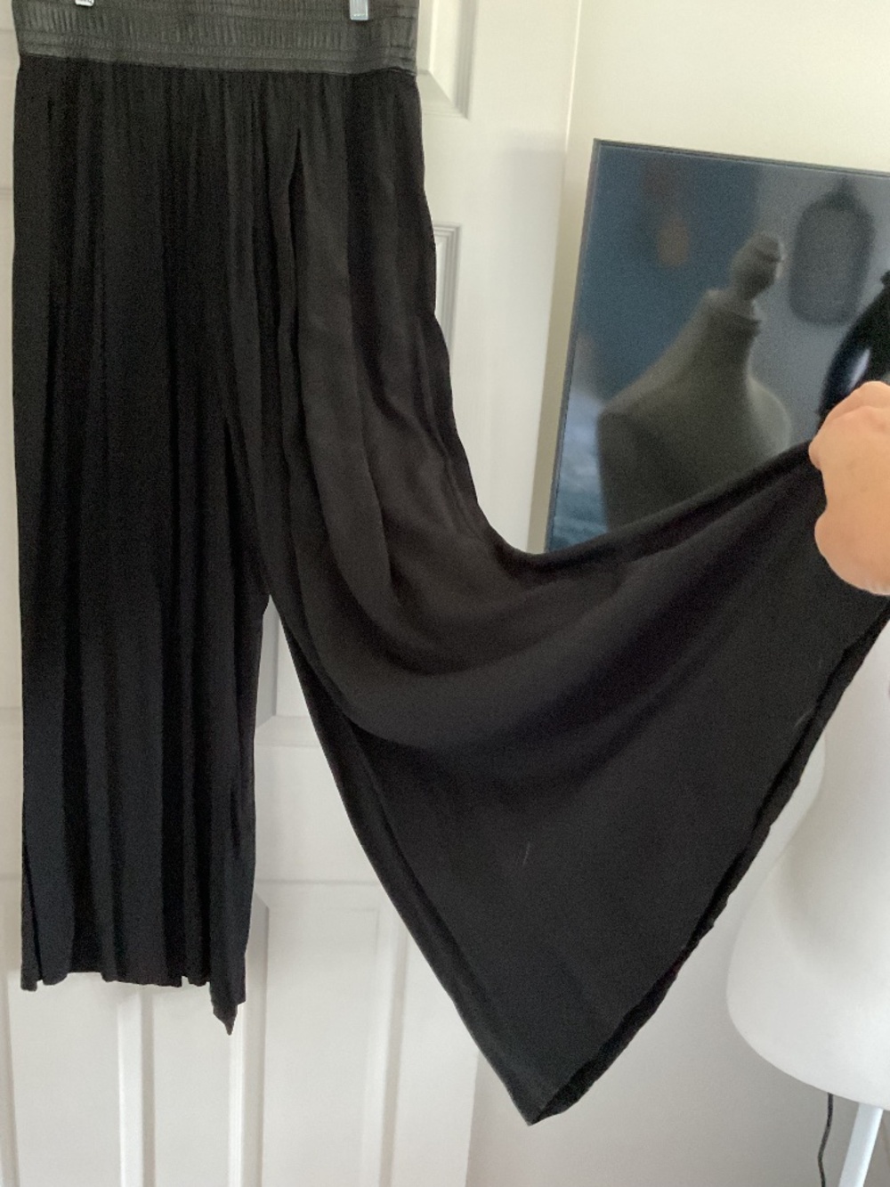 ⭐️Nic +Zoe Black High-Rise Wide Leg Pants - size M - Picture 5 of 8